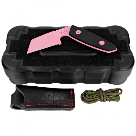 Nóż Turq Gear Mantis Black G10 Cubic HW Pink, Cerakote Pink Sleipner