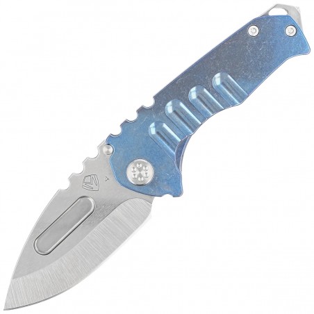 Nóż składany Medford Praetorian Genesis T Drop Point Blue, STD HW/Clip, NP3 Breaker, Tumbled S45VN (MK029STD-37A2-TSCS-BN)