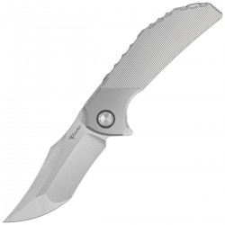 Nóż składany Reate Tiger Stripe Patterns Titanium, Belt Satin M390 by Alvin Lee (TG TSP.SAT)