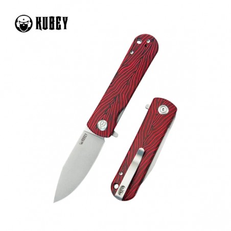Nóż składany Kubey NEO Red / Black Damascus G10, Bead Blasted AUS-10 by Keanu Alfaro (KU371E) Nóż składany Kubey NEO Red / Black Damascus G10, Bead Blasted AUS-10 by Keanu Alfaro (KU371E)