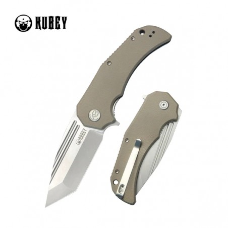Nóż składany Kubey Bravo One Tanto Tan G10, Bead Blasted AUS-10 by Mikkel Willumsen (KU318C) Nóż składany Kubey Bravo One Tanto Tan G10, Bead Blasted AUS-10 by Mikkel Willumsen (KU318C)