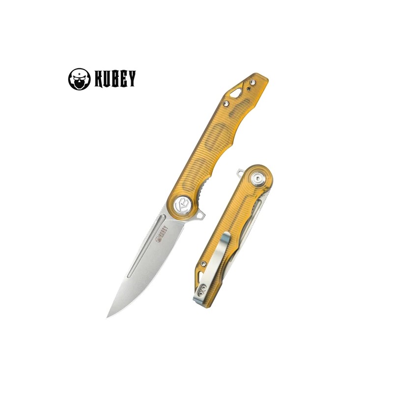 Nóż składany Kubey Mizo Ultem, Bead Blasted AUS-10 by Tiguass (KU312M)