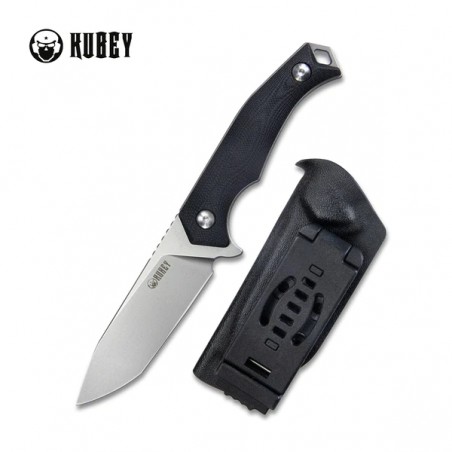 Nóż Kubey Swordfish Black G10, Bead Blasted D2 (KU184D)