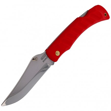 Nóż składany Mikov Crocodile Clip Point Red ABS, Mirror (243-NH-1/C RED)