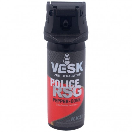 Gaz pieprzowy KKS VESK RSG Police 2mln SHU, Cone 50 ml (12050-C)