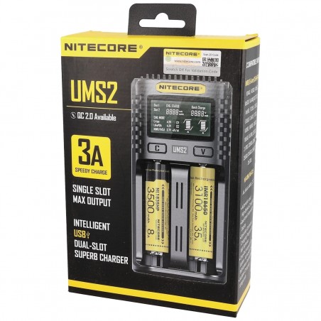 Ładowarka Nitecore UMS2 Dual-Slot USB Fast Charger (UMS2)