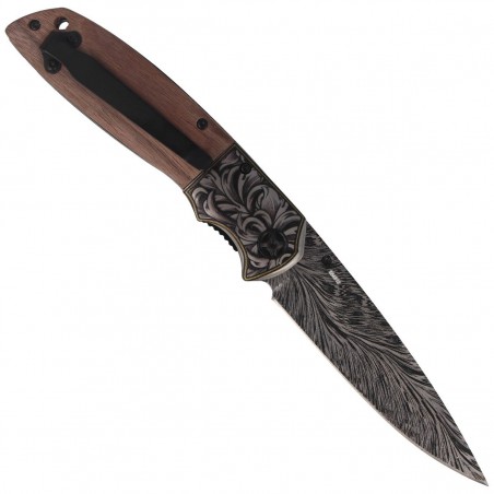 Nóż składany Herbertz Solingen Walnut Wood, Dark Blade (584812)