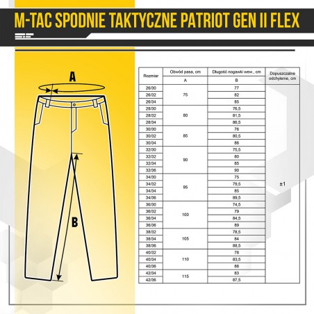 Spodnie taktyczne M-Tac Patriot Gen II Flex Army Olive (20056862)