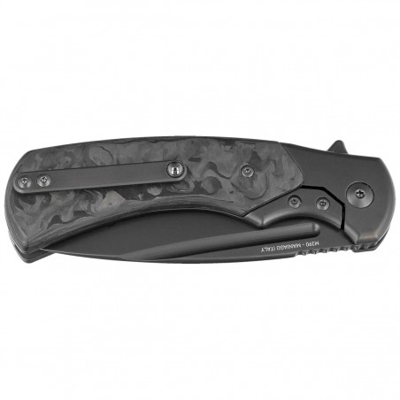 Nóż składany Fox 40th Anniversary Knife Marble Carbon Fiber, Black PVD M390 (FX-F2017 R)