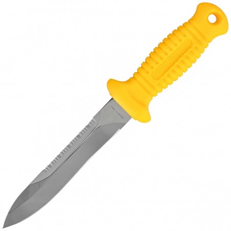 Nóż nurkowy MAC Sub 15 D Yellow PP, Mirrow W 1.4116 (MC SUB15D.Y)