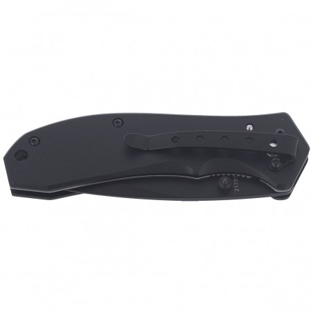 Nóż składany Herbertz Solingen Scorpion Black Aluminium, Black Blade (217911)