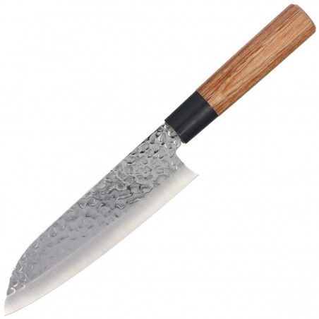 Nóż Tsubazo Santoku Pakka Wood, Tsuchime Daido 1K6 (340218)