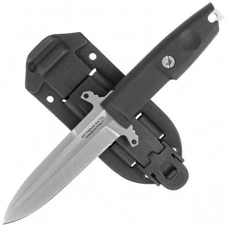 Nóż Extrema Ratio Defender 2 DG Black Forprene, Stonewashed N690 (04.1000.0489/SW)