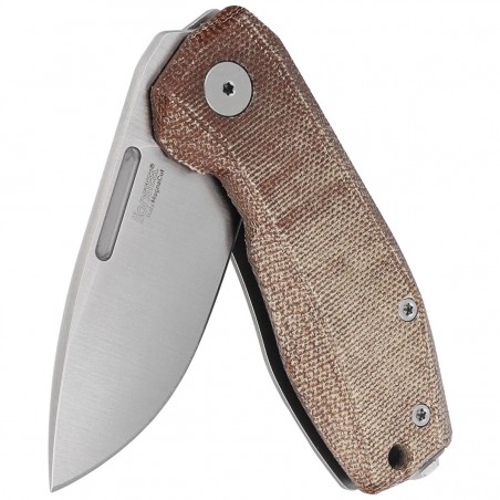 Nóż składany LionSteel Nano Natural Canvas Micarta, Satin MagnaCut (NA01 CVN) Nóż składany LionSteel Nano Natural Canvas Micarta, Satin MagnaCut (NA01 CVN)