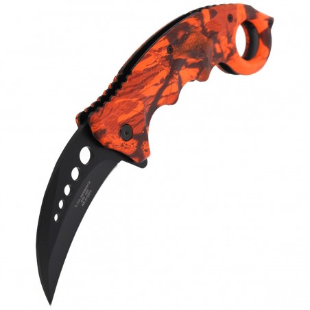 Nóż składany karambit Herbertz CJH Red Camo Aluminium, Black Blade (ART000138 - 572513)