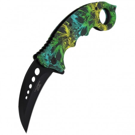 Nóż składany karambit Herbertz CJH Snake Design, Black Blade (ART000139 - 572613)