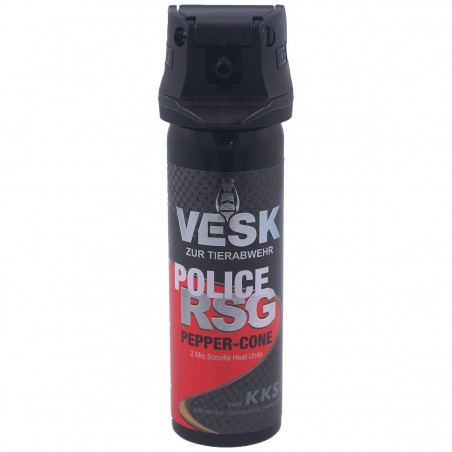 Gaz pieprzowy KKS VESK RSG Police 2mln SHU, Cone 63ml (12063-C)