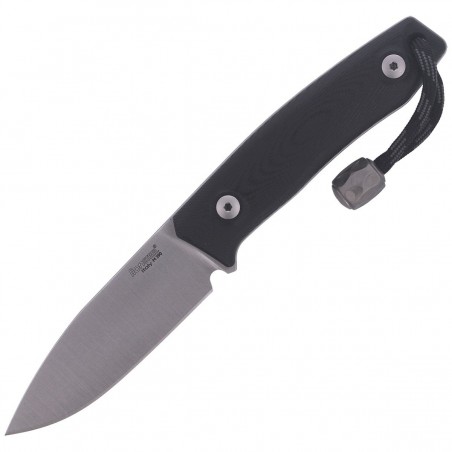 Nóż LionSteel Bushcraft G10 Black, Satin Blade (M1 GBK)