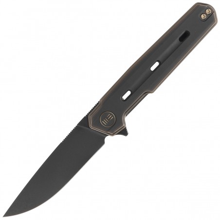 Nóż składany WE Knife Navo Bronze / Black Titanium, Black Stonewashed CPM 20CV by Ostap Hel (WE22026-3)
