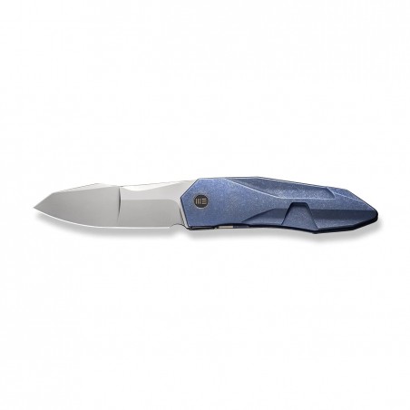 Nóż składany WE Knife Solid Blue Titanium, Polished Bead Blasted CPM 20CV by Gustavo T. Cecchini (WE22028-4)