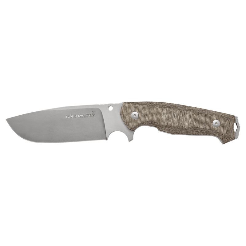 Nóż Viper Borr Natural Canvas Micarta, Stonewashed D2 by Jesper Voxnæs (VT4008SWCN)