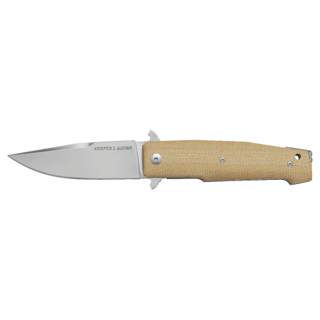 Nóż składany Viper Keeper 2 Natural Canvas Micarta, Stonewashed Elmax by Fabrizio Silvestrelli (V6000CN)