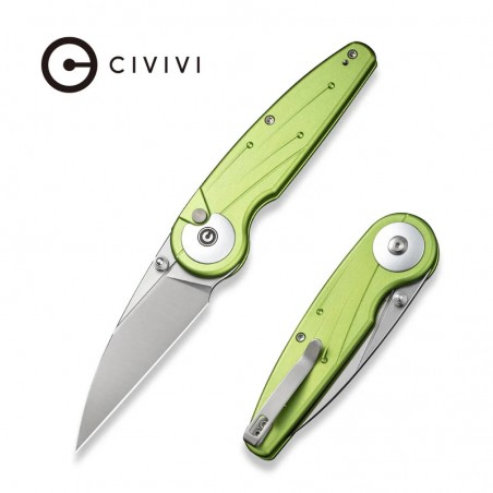Nóż składany Civivi Starflare Lime Green Aluminium, Satin Nitro-V (C23052-3)