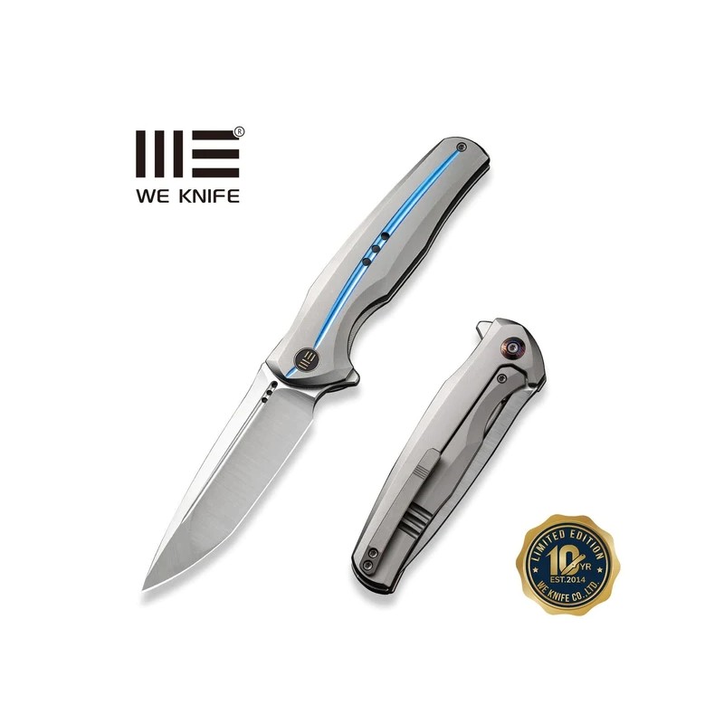 Nóż składany WeKnife 601X LE No 083/150 Gray Titanium, Hand Polished Satin CPM 20CV (WE01J-2)