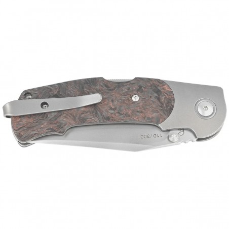 Nóż składany Viper Turn LE 110/300 Titanium/Dark Matter Copper Carbon Fiber, Bead Blasted M390 by Fabrizio Silvestrelli (V5986FC