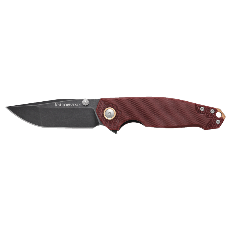 Nóż składany Viper Katla LE No 080/150 Red G10, Dark Stonewashed M390 by Jesper Voxnæs and Jens Ansø (V5984GR3D)