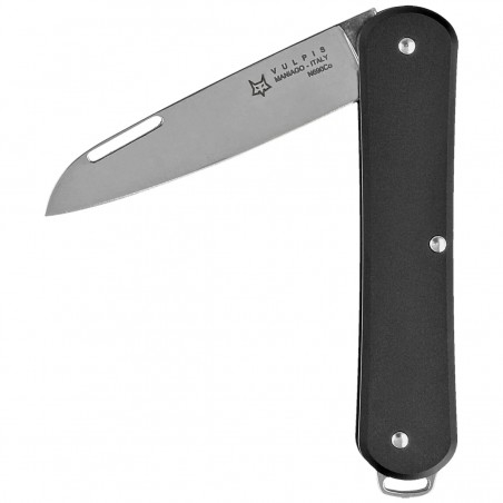 Scyzoryk Fox Vulpis Black Aluminium, Polished N690 (FX-VP130 BK)