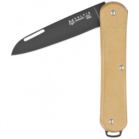 Scyzoryk Fox Vulpis Brass, Black Top Shield M390 (FX-VP130 OTB) Scyzoryk Fox Vulpis Brass, Black Top Shield M390 (FX-VP130 OTB)