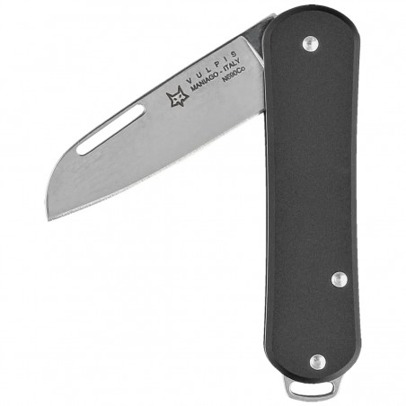 Scyzoryk Fox Vulpis 108 Black Aluminium, Polished N690 (FX-VP108 BK)