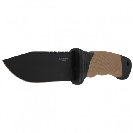 Nóż Herbertz Solingen Hit Coyote Brown Plastic / Rubber, Black Blade (585412)