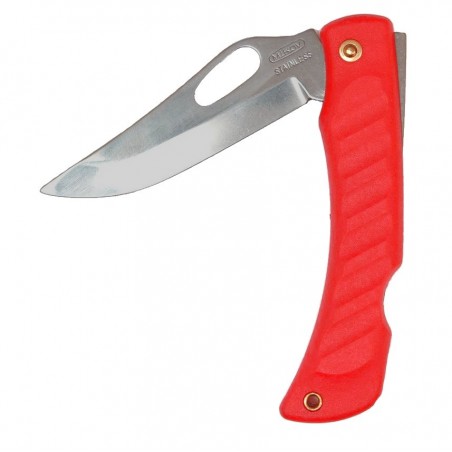 Nóż składany Mikov Crocodile Clip Point Red ABS, Mirror (243-NH-1/B RED)