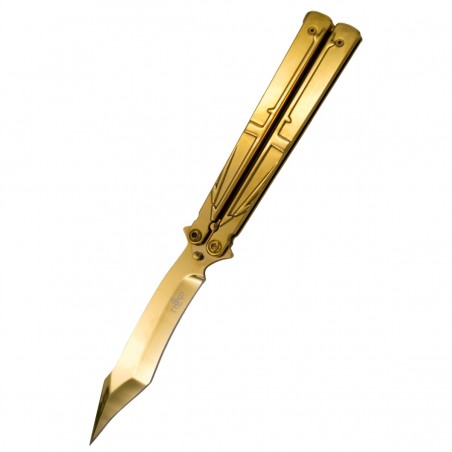 Nóż składany motylek Third Balisong Gold Stainless Steel, Gold 420 (K2805D)