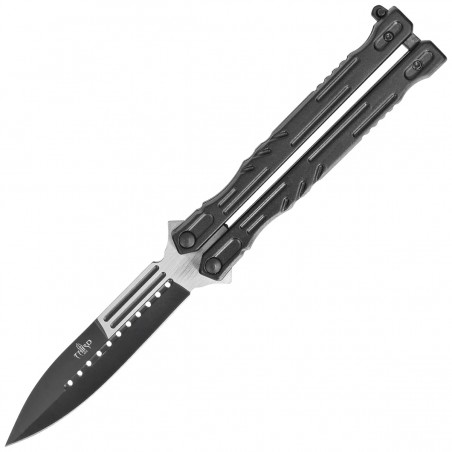 Nóż składany motylek Third Balisong Black Stainless Steel, Two-Tone (K2448)