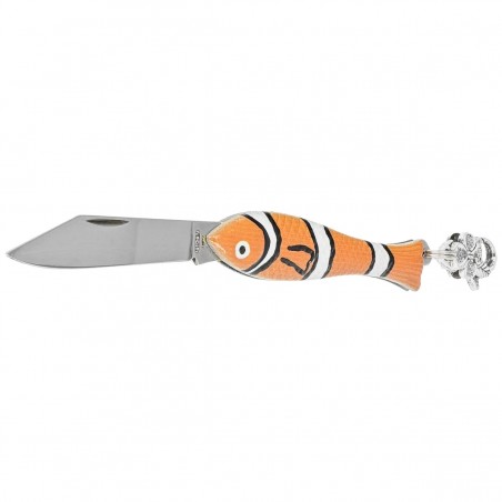 Nóż składany Mikov Fishlet 130 Clown, Satin 420 (130-NZn-1/CLOWN)