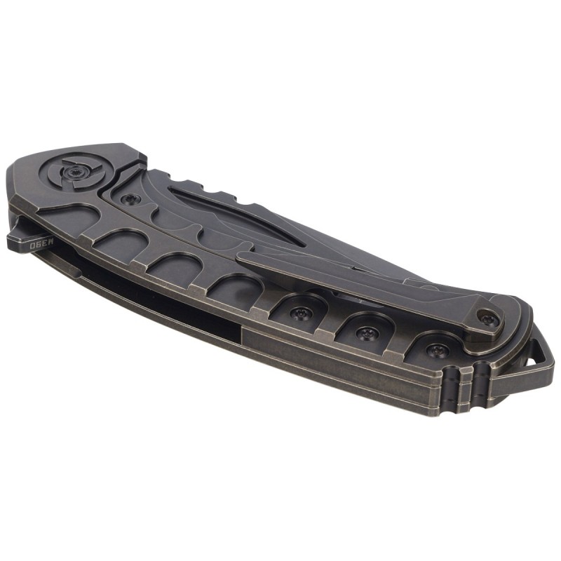 Nóż składany Bestech Buwaya Black Titanium, Black Stonewashed M390 by Kombou (BT2203C)