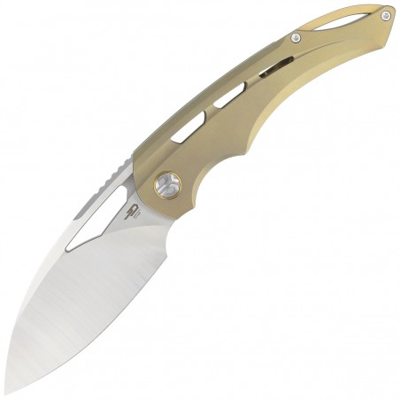 Nóż składany Bestech Fairchild Gold Titanium, Satin by Hand CPM S35VN by Kombou (BT2202D)