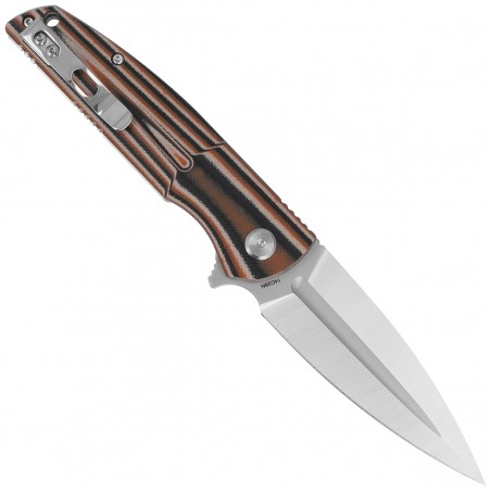 Nóż składany Bestech Fin Black / Orange / Beige G10, Satin 14C28N (BG34C-1)