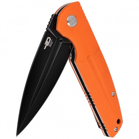 Nóż składany Bestech Fin Orange G10, Black Stonewashed 14C28N (BG34B-3)