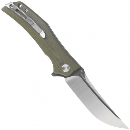 Nóż składany Bestech Scimitar Army Green G10, Gray/Satin D2 (BG05B-2)