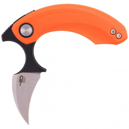 Nóż składany Bestech Strelit Orange G10, Satin/Black Stonewashed 14C28N by Ostap Hel (BG52C-2)