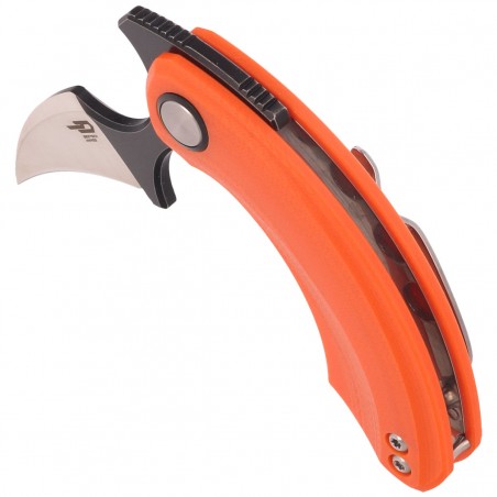 Nóż składany Bestech Strelit Orange G10, Satin/Black Stonewashed 14C28N by Ostap Hel (BG52C-2)