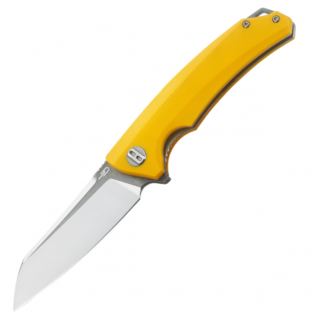 Nóż składany Bestech Texel Yellow G10, Grey Titanized / Satin D2 (BG21C-2)