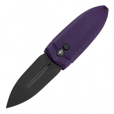 Nóż składany Bestech QUQU Purple G10, Black DLC 14C28N by Gogo (BG57A-4)