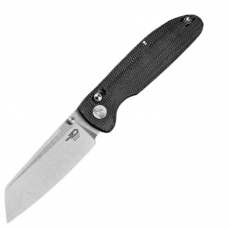 Nóż składany Bestech Slasher Black Micarta, Stonewashed D2 (BG56A-1) Nóż składany Bestech Slasher Black Micarta, Stonewashed D2 (BG56A-1)