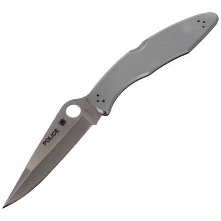 Nóż składany składany Spyderco Police Model Stainless Plain (C07P)