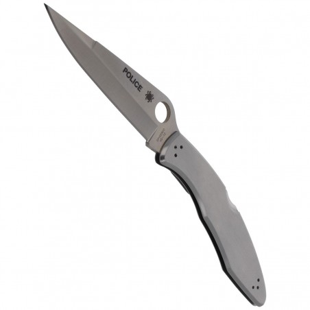 Nóż składany składany Spyderco Police Model Stainless Plain (C07P)